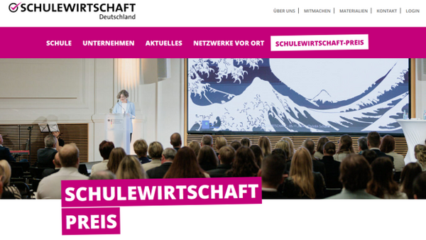 Jetzt bewerben: SCHULEWIRTSCHAFT-Preis 2025 Jetzt bewerben: SCHULEWIRTSCHAFT-Preis 2025